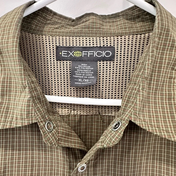 🌲 Rugged Exofficio Mens Earth Tones - Snap Closures.‎ Shirt XL 🌲 - Picture 3 of 13